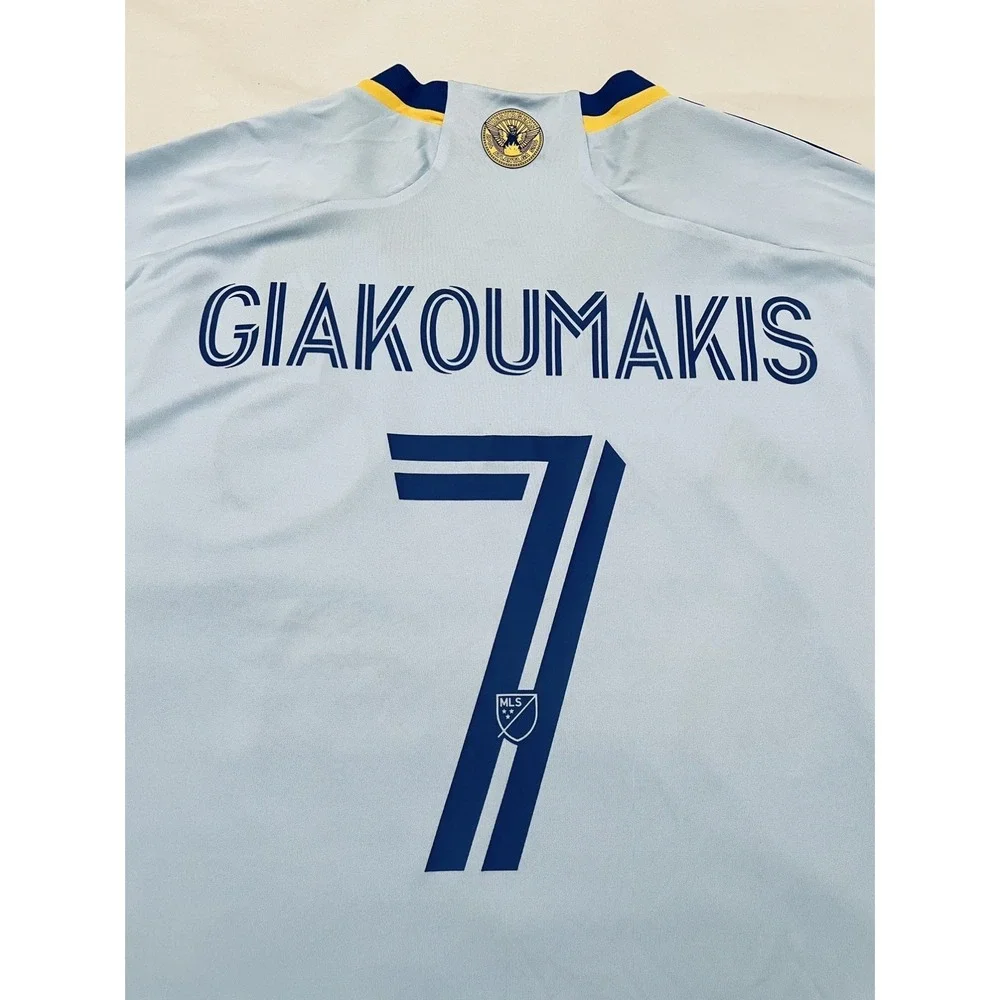 NEW Atlanta United Giorgos Giakoumakis Adidas 2024-25 Away Jersey 3XL Blue
